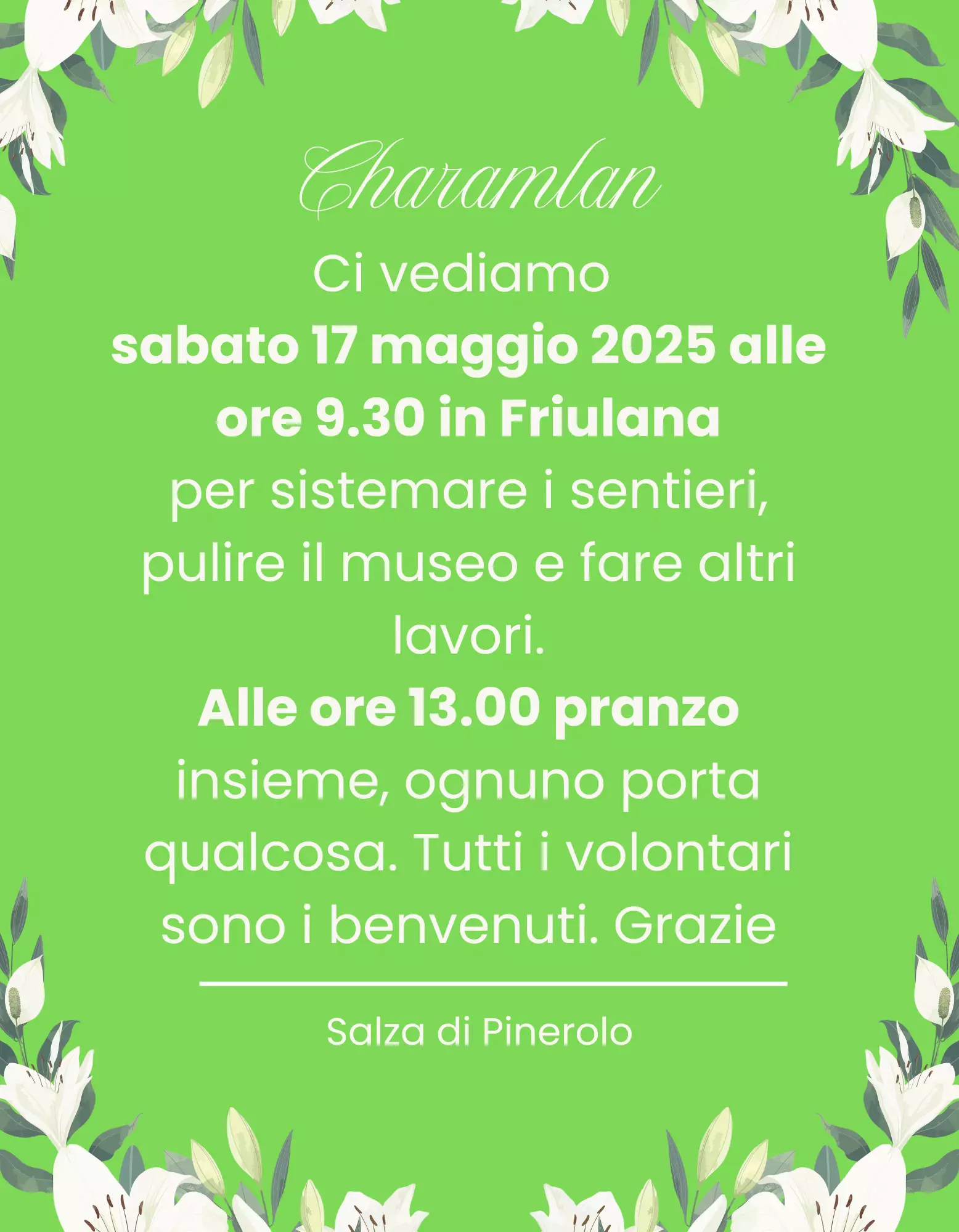 Sabato 17.05.2025 